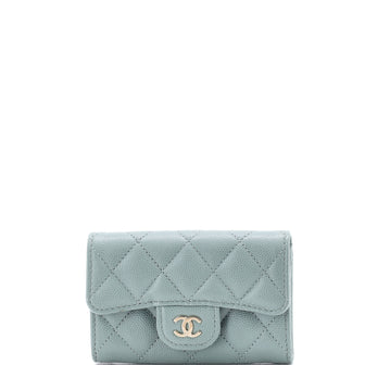 Chanel Classic Flap Card Holder Quilted Caviar