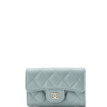 Chanel Classic Flap Card Holder Quilted Caviar