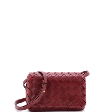 Bottega Veneta Convertible Flap Shoulder Bag Intrecciato Nappa Mini