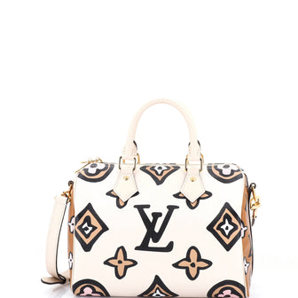 Louis Vuitton Speedy Bandouliere Bag Wild at Heart Monogram Giant 25