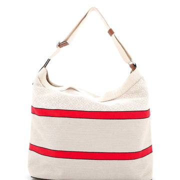 Loewe Open Crossbody Tote Anagram Jacquard and Canvas