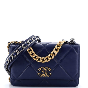 Chanel 19 Wallet on Chain Quilted Goatskin