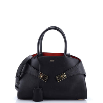 Salvatore Ferragamo Hug Top Handle Bag Leather Small