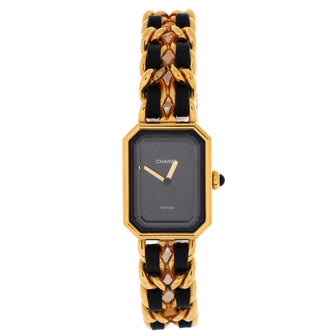 Chanel Premiere Rock Quartz Watch Plated Metal and Leather 20
