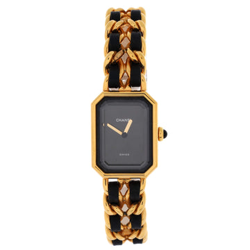 Chanel Premiere Rock Quartz Watch Plated Metal and Leather 20