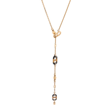 Hermes Sur Mer Necklace Lacquered Metal with Buffalo Horn Small