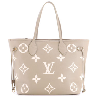 Louis Vuitton Neverfull NM Tote Bicolor Monogram Empreinte Giant MM