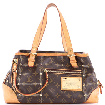 Louis Vuitton Riveting Handbag Monogram Canvas