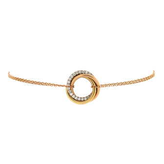Cartier Trinity Chain Bracelet 18K Tricolor Gold and Diamonds