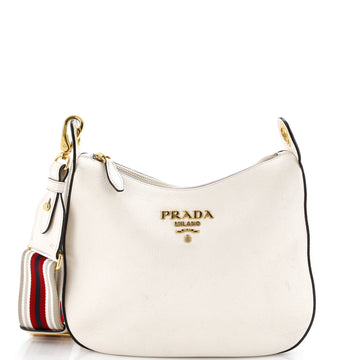 Prada Dual Strap Hobo Vitello Daino Medium