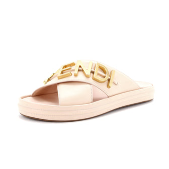 Fendi Women's Fendigraphy Slide Sandals Leather