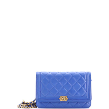 Chanel Boy Wallet on Chain Quilted Lambskin