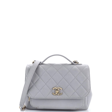 Chanel Business Affinity Flap Bag Quilted Caviar Small