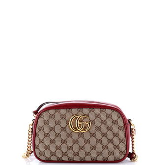 Gucci GG Marmont Shoulder Bag Multicolor Diagonal Quilted GG Canvas Small
