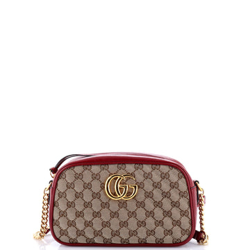 Gucci GG Marmont Shoulder Bag Multicolor Diagonal Quilted GG Canvas Small