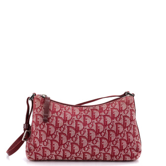 Christian Dior Vintage Trotter Pochette Shoulder Bag Diorissimo Canvas Small