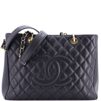 Chanel Grand Shopping Tote Quilted Caviar