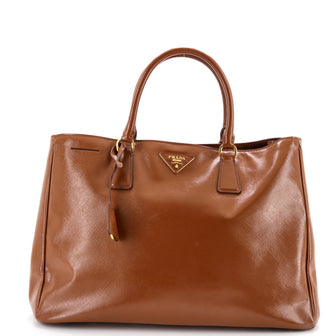 Prada Lux Open Tote Spazzolato Leather Large
