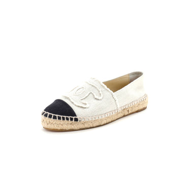 Chanel Women's CC Cap Toe Espadrilles Canvas