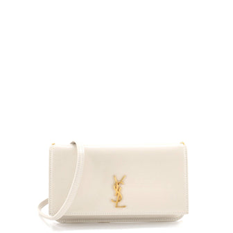Saint Laurent Classic Monogram Phone Holder Shoulder Bag Leather