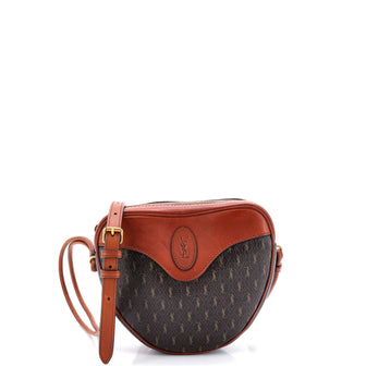 Saint Laurent Le Monogramme Coeur Bag Monogram All Over Coated Canvas and Leather