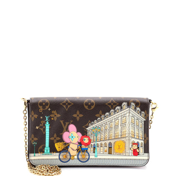 Louis Vuitton Felicie Pochette Limited Edition Vivienne Xmas Monogram Canvas