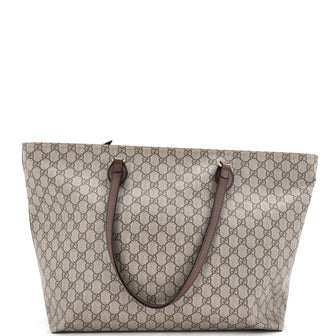Gucci Ophidia Zip Tote GG Coated Canvas Medium
