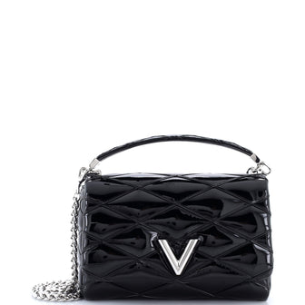 Louis Vuitton GO-14 Top Handle NM Handbag Malletage Patent MM
