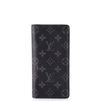 Louis Vuitton Brazza Wallet Monogram Eclipse Canvas