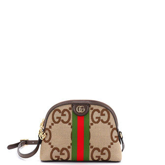 Gucci Ophidia Dome Shoulder Bag Jumbo GG Canvas Small