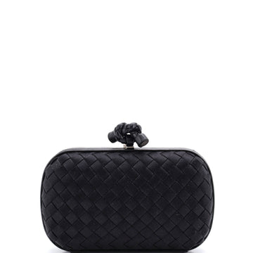 Bottega Veneta Box Knot Clutch Intrecciato Satin Small
