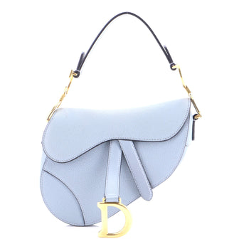 Christian Dior Saddle Handbag Leather Mini