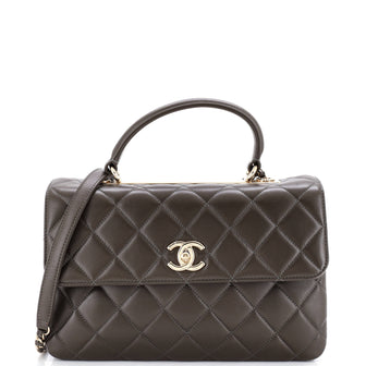 Chanel Trendy CC Top Handle Bag Quilted Lambskin Medium