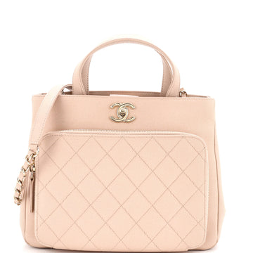Chanel Business Affinity Tote Quilted Caviar Small