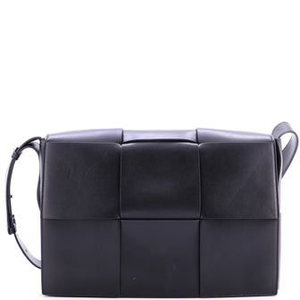 Bottega Veneta Cassette Crossbody Bag Maxi Intrecciato Leather Large