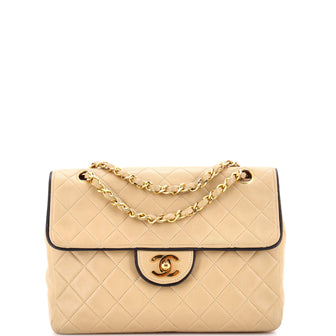 Chanel Vintage Square Classic Flap Bag Quilted Lambskin Small