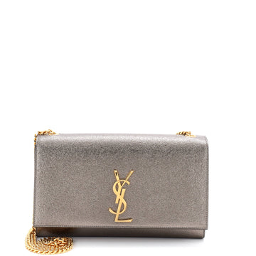 Saint Laurent Classic Monogram Crossbody Bag Grainy Leather Medium