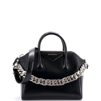 Givenchy Antigona Chain Bag Glazed Leather Small
