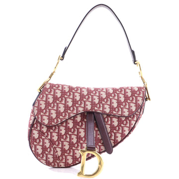 Christian Dior Saddle Handbag Oblique Canvas Medium