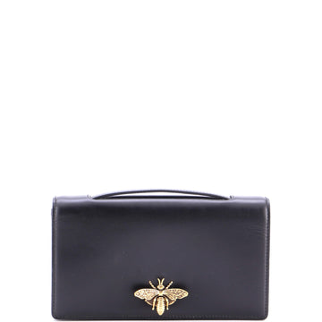 Christian Dior Bee Clutch Leather