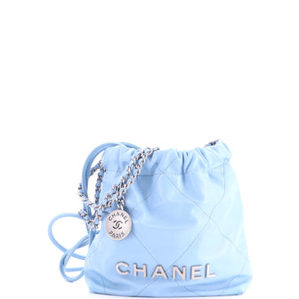 Chanel 22 Chain Hobo Quilted Calfskin Mini
