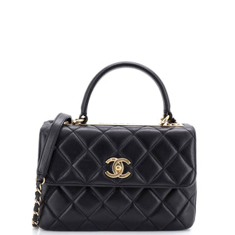 Chanel Trendy CC Top Handle Bag Quilted Lambskin Small