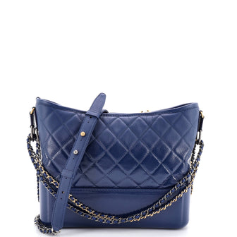 Chanel Gabrielle Hobo Quilted Goatskin and Patent Medium