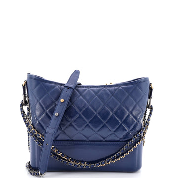 Chanel Gabrielle Hobo Quilted Goatskin and Patent Medium
