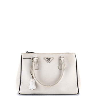 Prada Double Zip Lux Tote Saffiano Leather Small