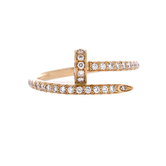 Cartier Juste un Clou Paved Ring 18K Yellow Gold with Diamonds Small