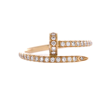 Cartier Juste un Clou Paved Ring 18K Yellow Gold with Diamonds Small