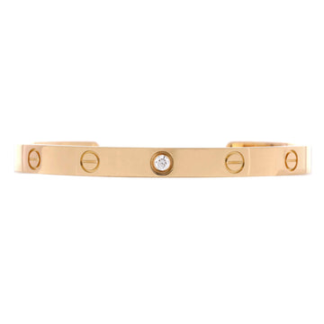 Cartier Love 1 Diamond Cuff Bracelet 18K Yellow Gold with Diamond