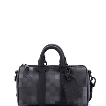 Louis Vuitton Keepall Bandouliere Bag Damoflage Canvas 25