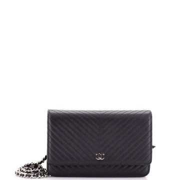 Chanel Wallet on Chain Chevron Caviar